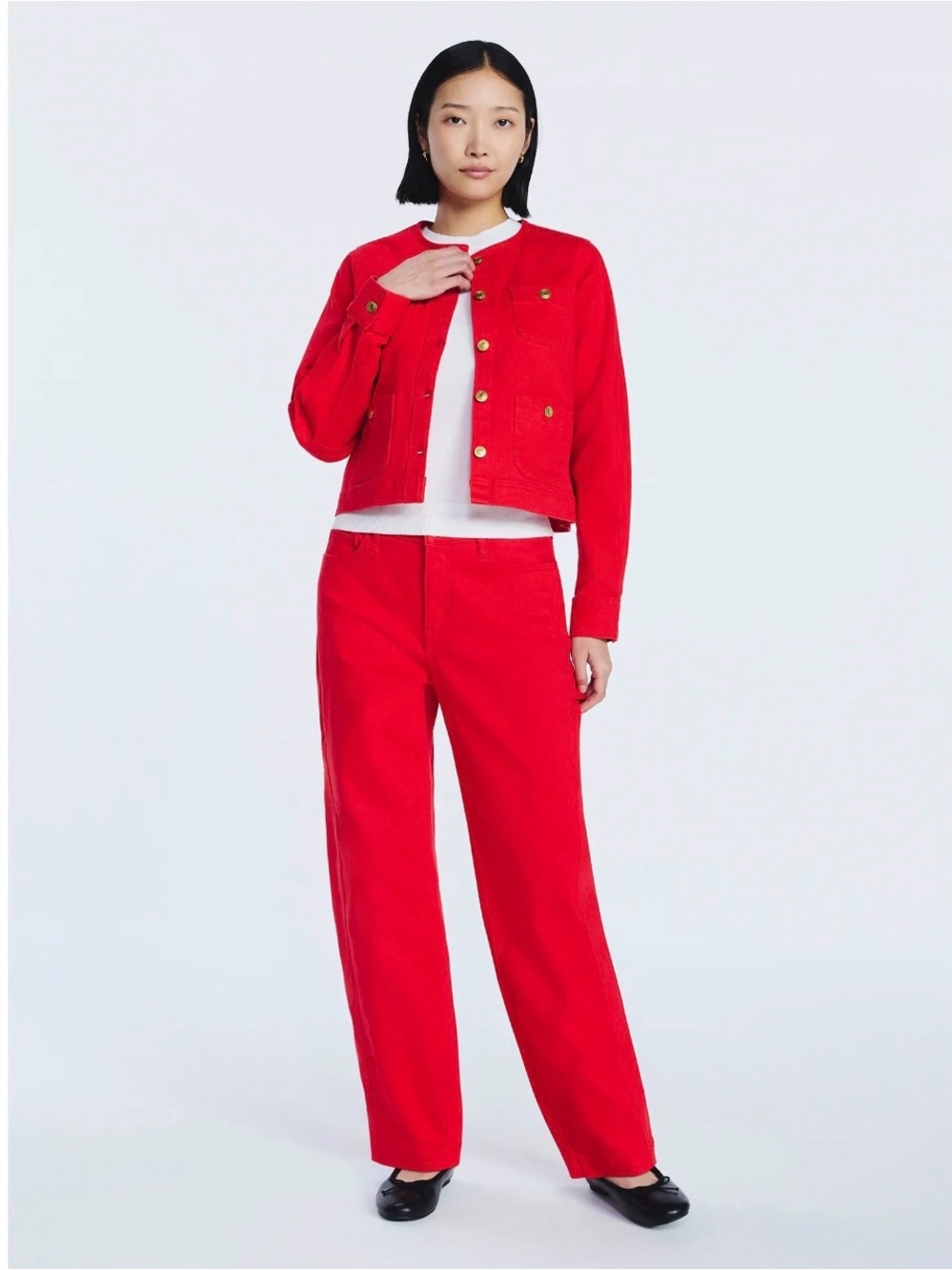 Women's Red barrel Leg Pants - Classic High-Rise Style